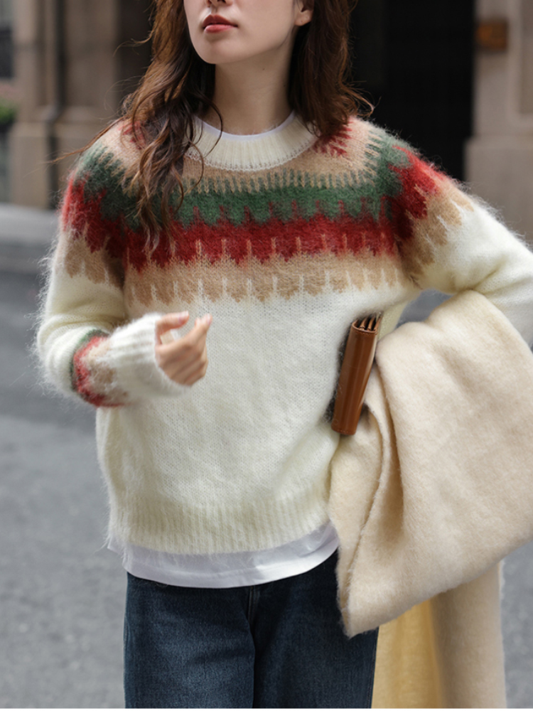 Betty - Pull en maille rétro design