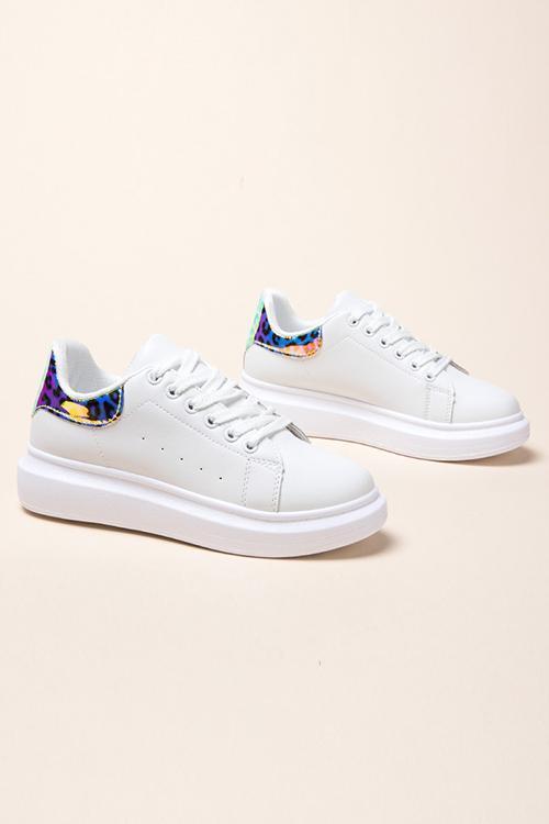 Clara - Baskets Stylées avec Imprimé Léopard pour Femmes