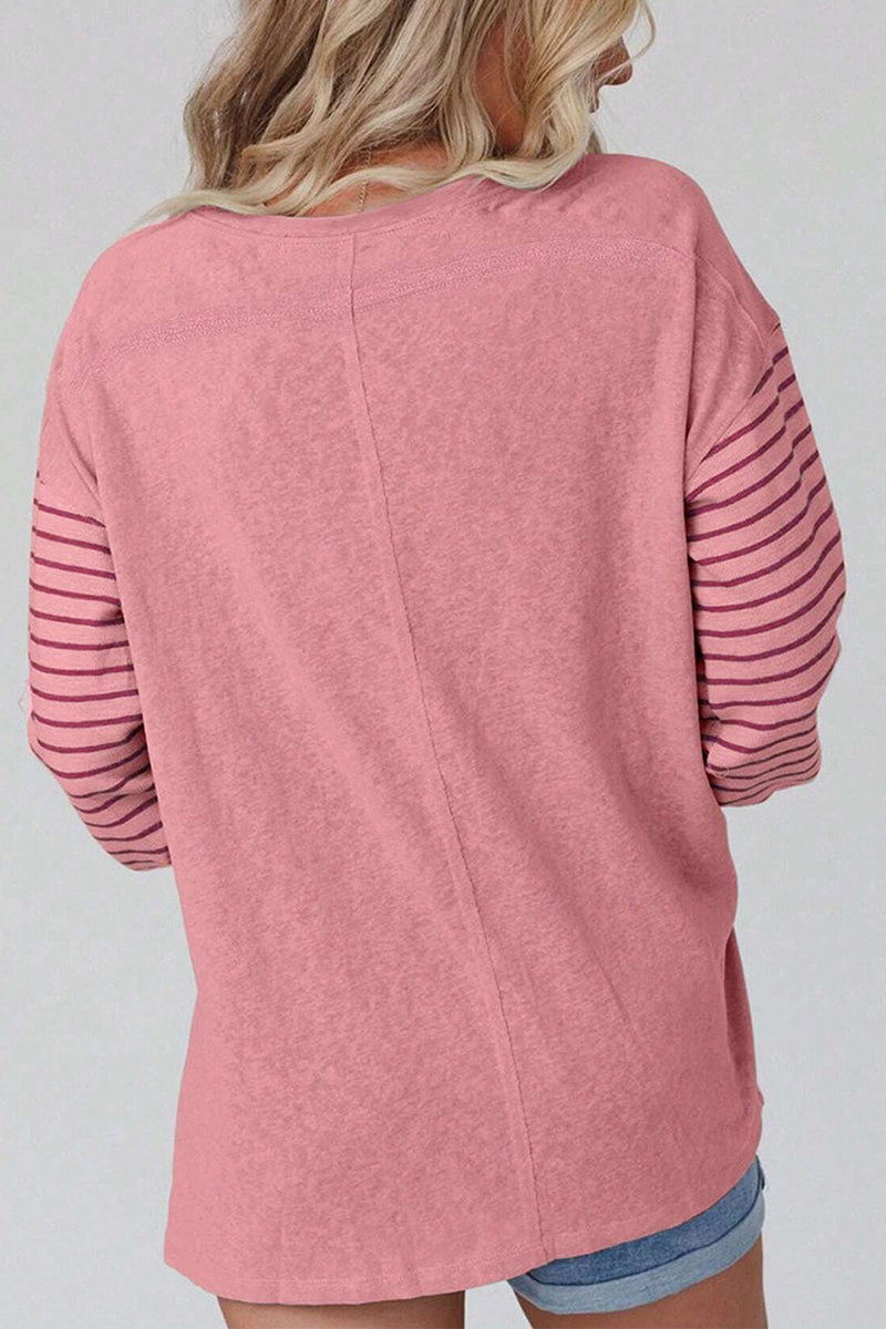 Madeleine | Pull Loose à Manches Rayées Bicolores pour Femme