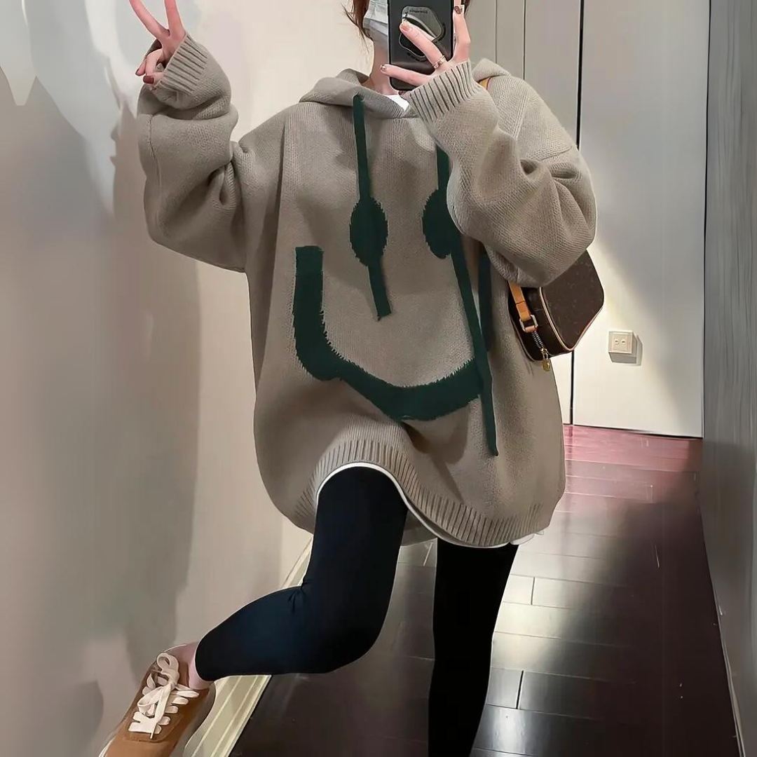 Sweat à Capuche Smiley pour Femmes - Hannah