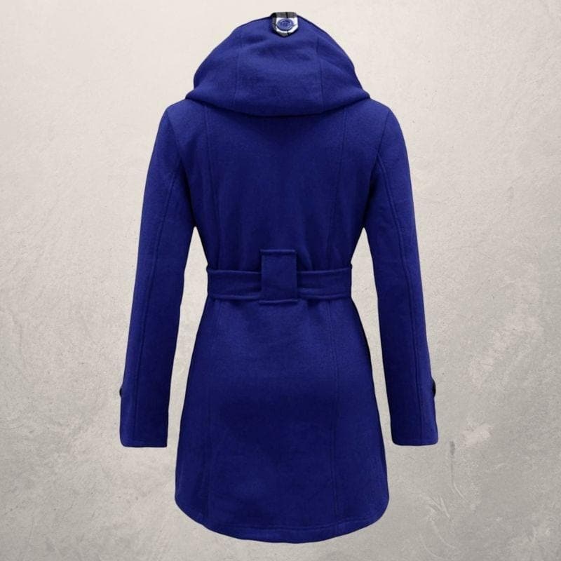 Clémence - Manteau d'Hiver Chaud et Tendance avec Ceinture et Capuche pour Femmes