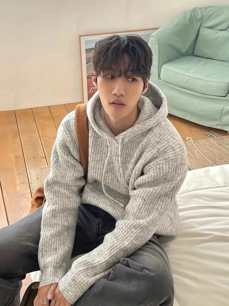 Pull en tricot avec Capuche pour Hommes