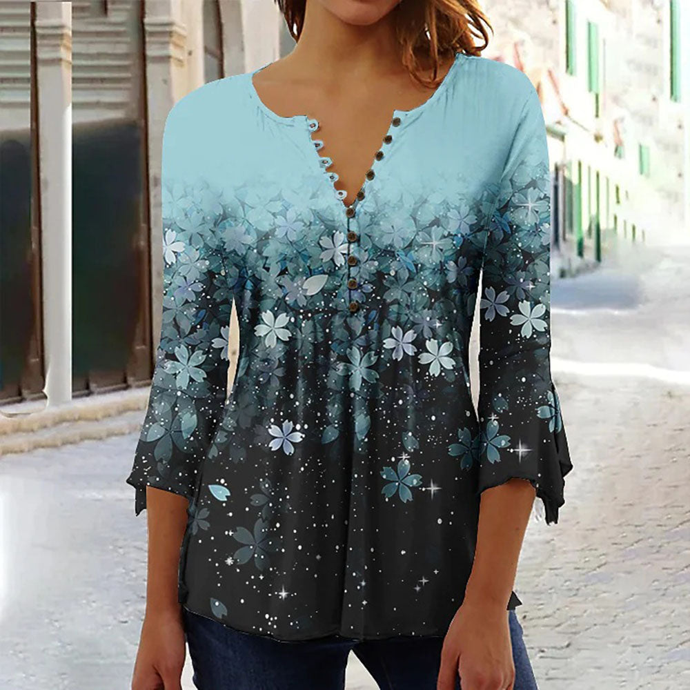 Lilith - Mode féminine T-shirt avec col en V