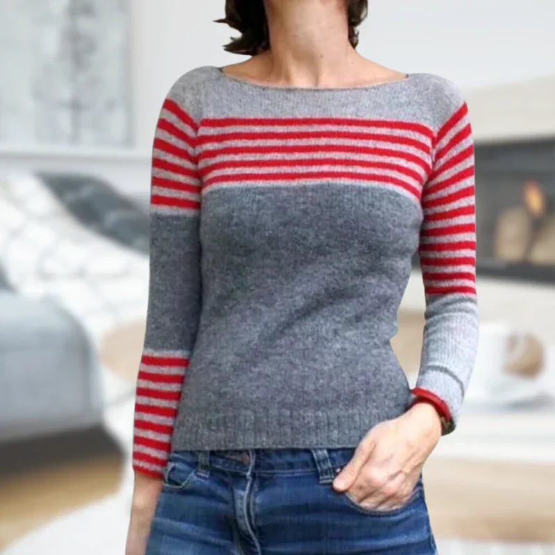 Nalira | Pull Tricoté à Col Rond Élégant et Confortable