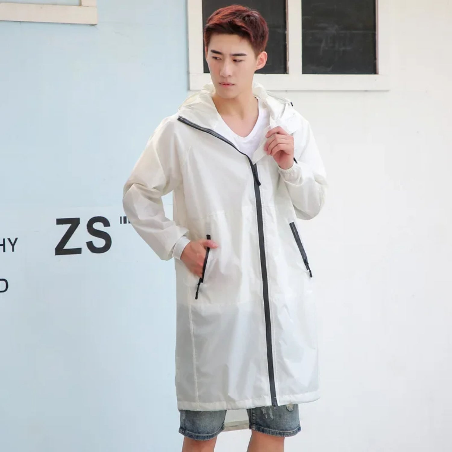 Imperméable Avec Capuche