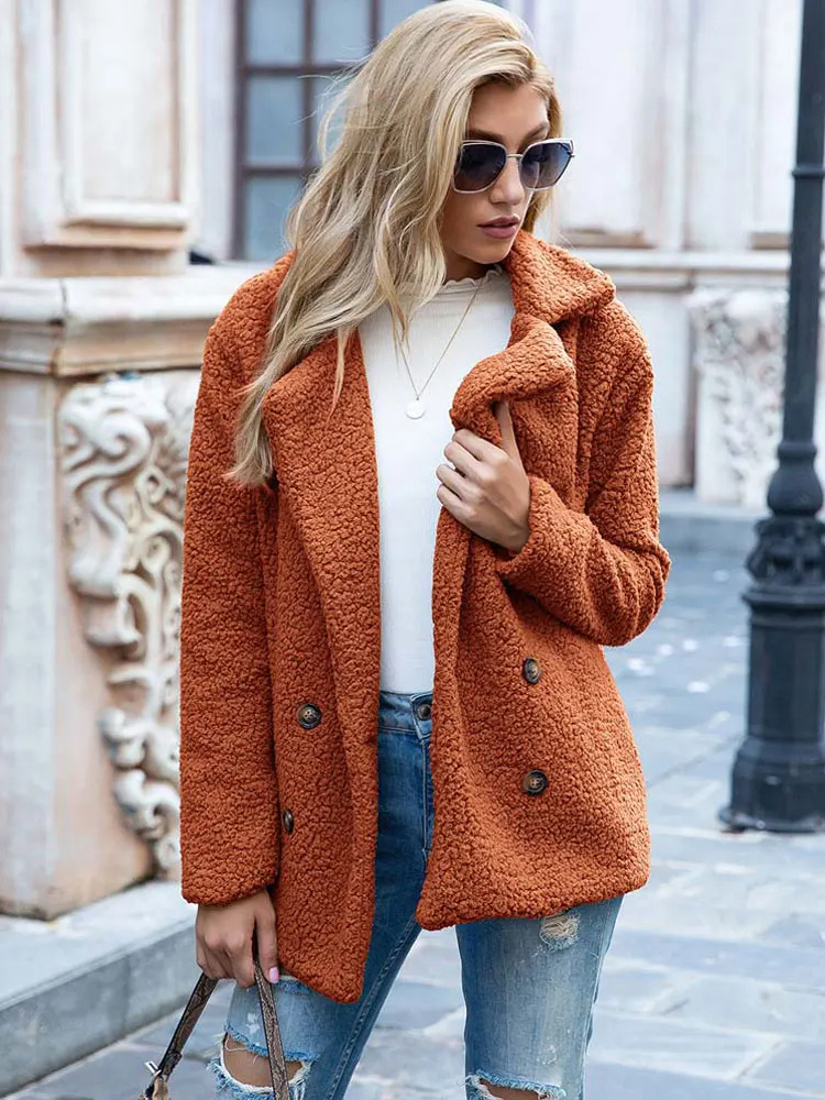 Sabrina - Manteau Teddy Stylé pour Femmes avec Poches et Doublure en Luxe Fleece
