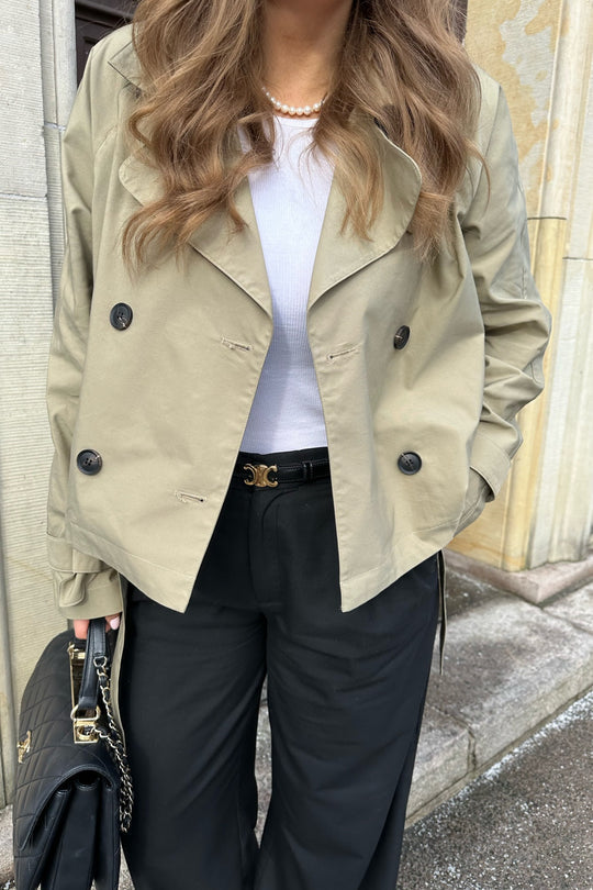 Tini | Trench-Coat Court à Double Boutonnage pour Femmes