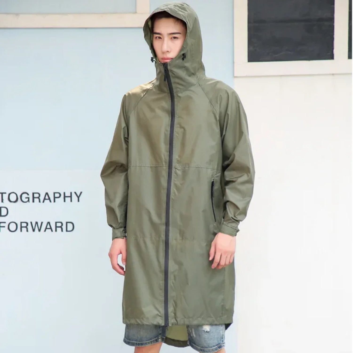 Imperméable Avec Capuche