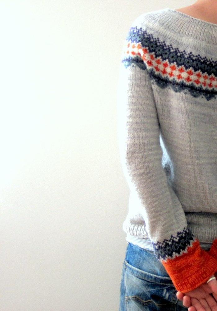 Isley - Pull tricoté à col rond imprimé mode