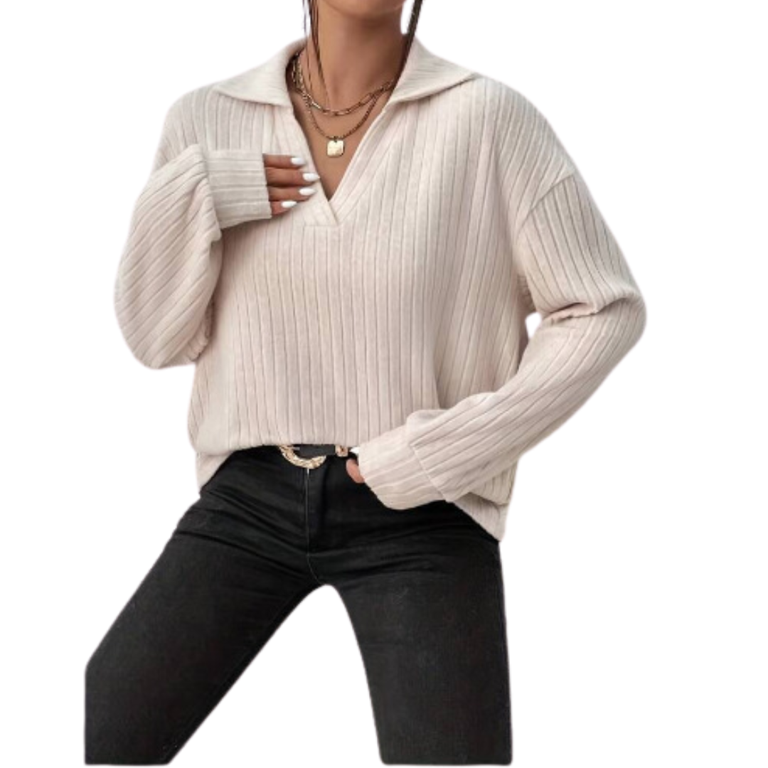 Ollie | Pull à col V Pour Femme | Confortable