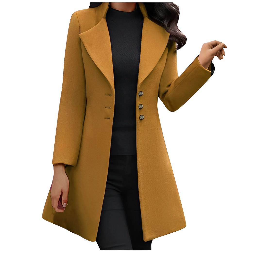 Carmina - Manteau d'Hiver en Laine Stylé pour Femmes