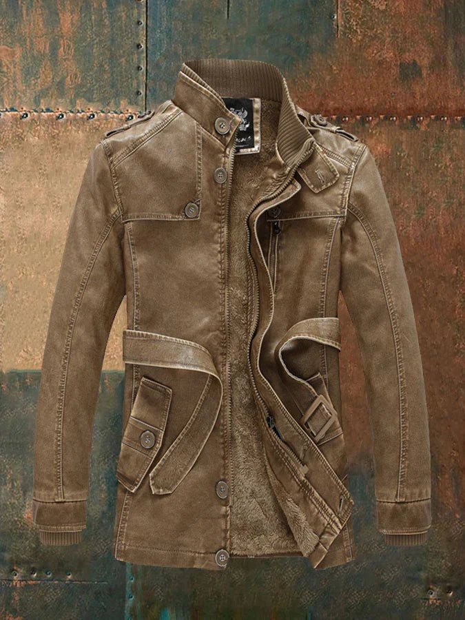 Veste en Cuir Vintage pour Hommes