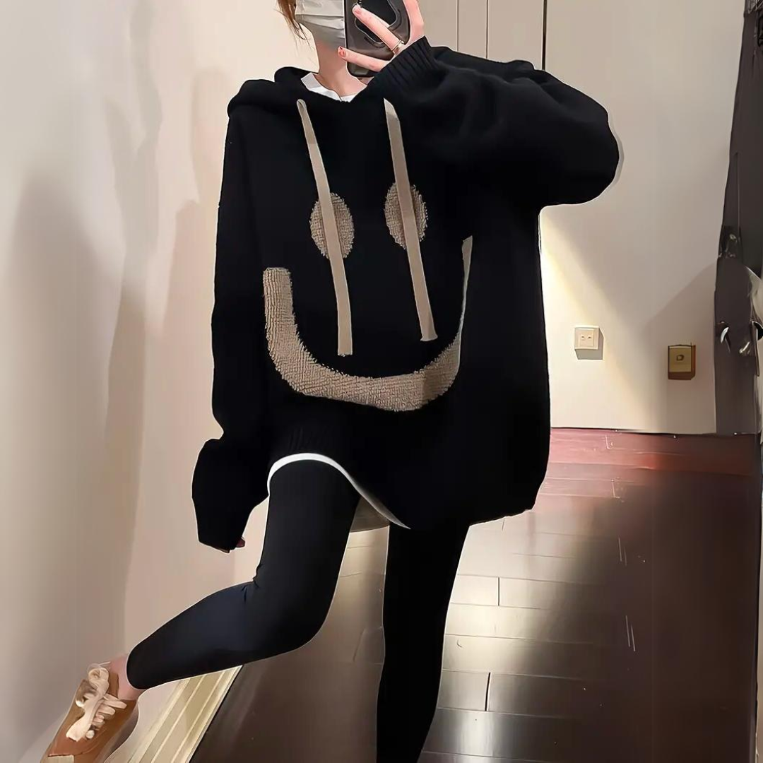 Sweat à Capuche Smiley pour Femmes - Hannah