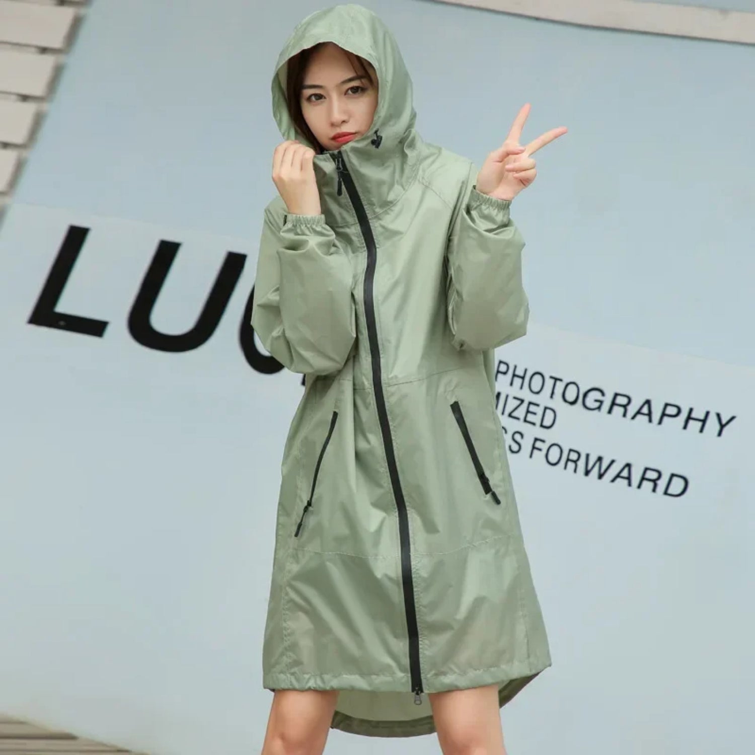Imperméable Avec Capuche
