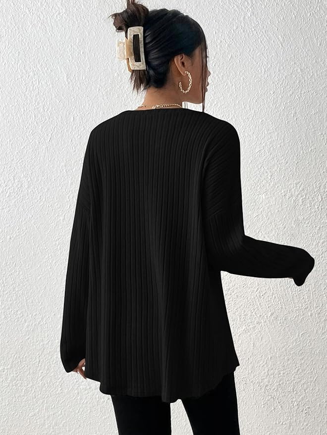 Camille - Pull élégant en maille côtelée