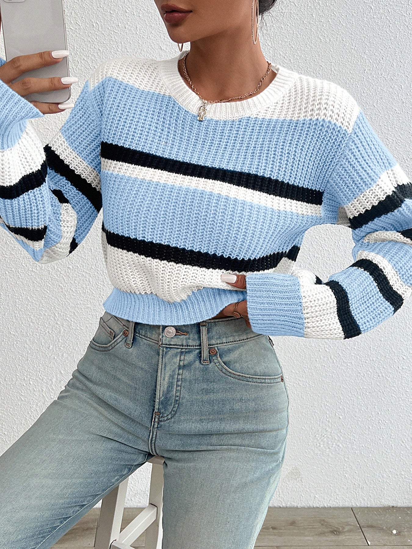Calene - Pull en maille à col rond