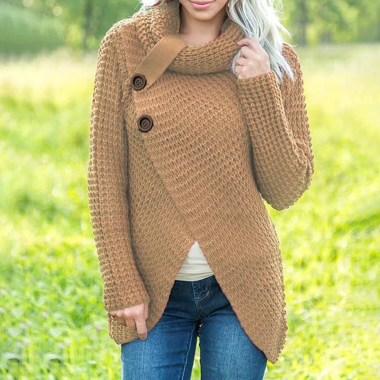 Beatrix | Pull Décontracté avec Manches Asymétriques et Design Uni