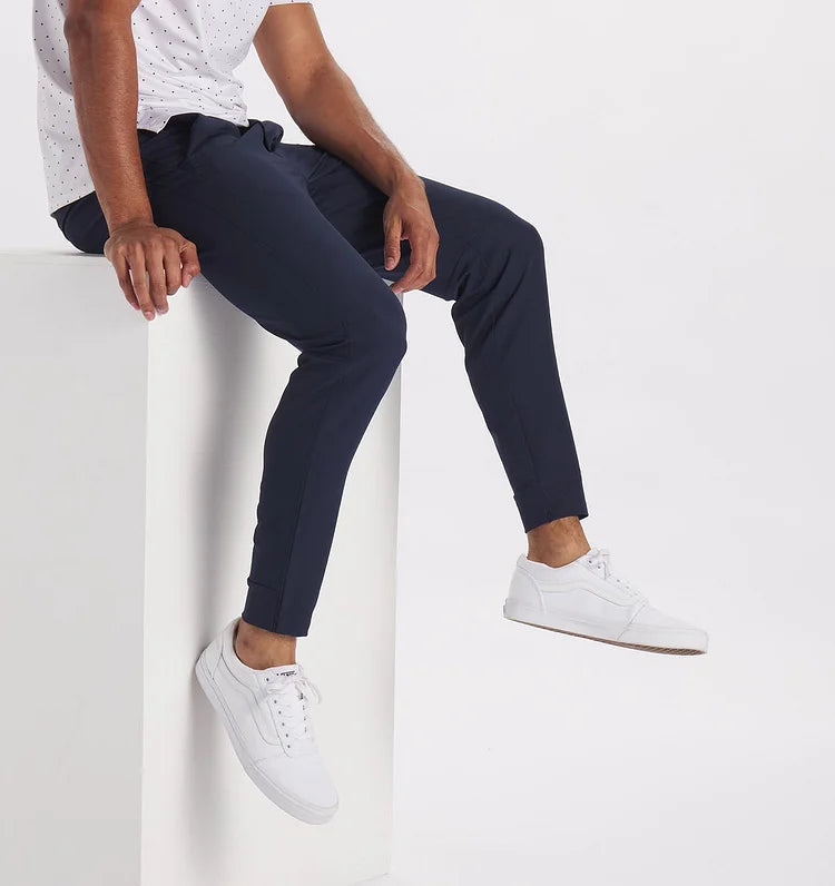 Pantalon ajusté extensible durable et premium hommes
