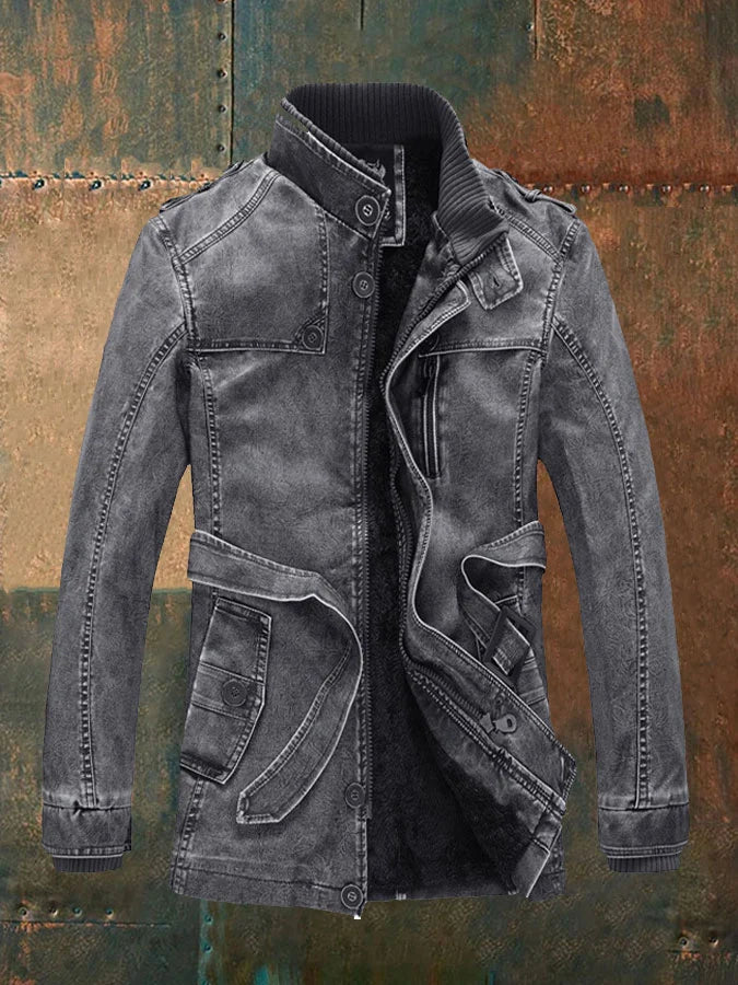 Veste en Cuir Vintage pour Hommes