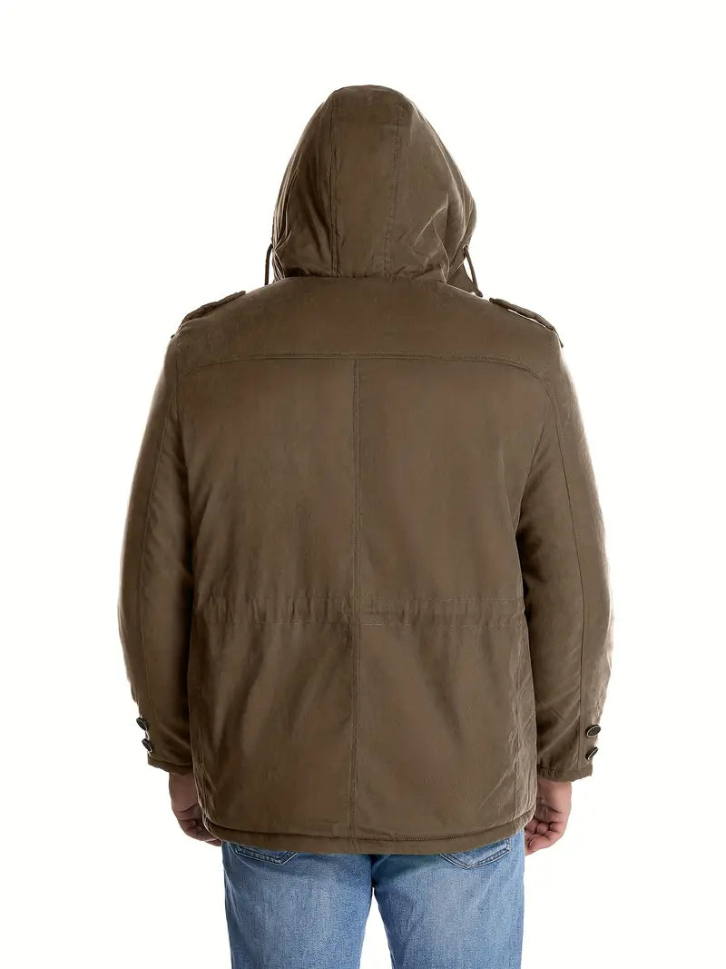 Alpha | Veste d'hiver élégante pour hommes avec capuche et poches
