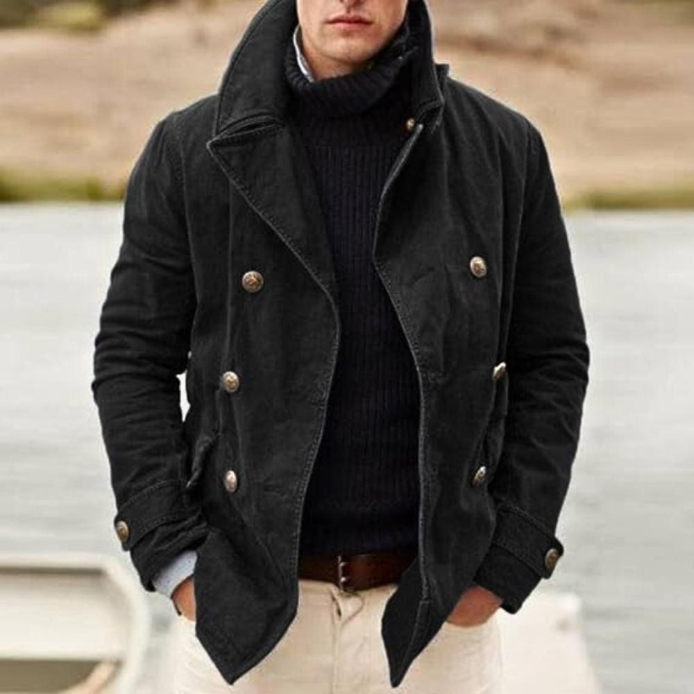 Felicjan - Veste décontractée à double boutonnage pour hommes