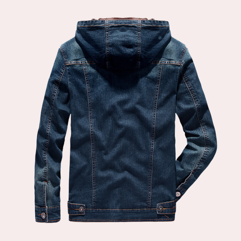 Odbart - Veste en Jean Décontractée pour Hommes