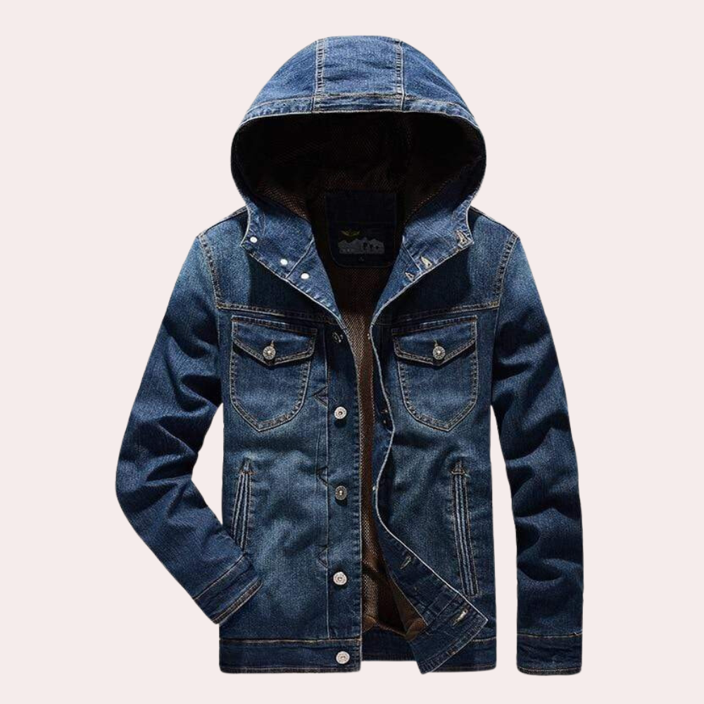 Odbart - Veste en Jean Décontractée pour Hommes