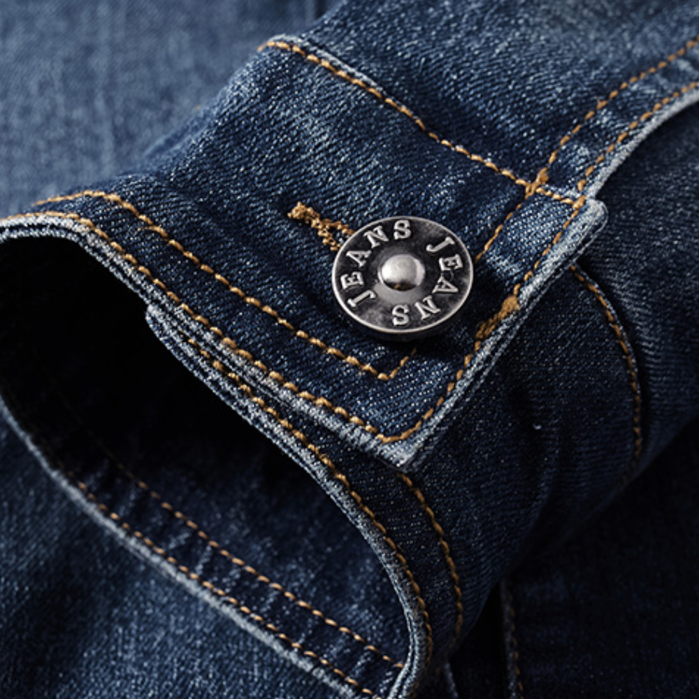 Odbart - Veste en Jean Décontractée pour Hommes