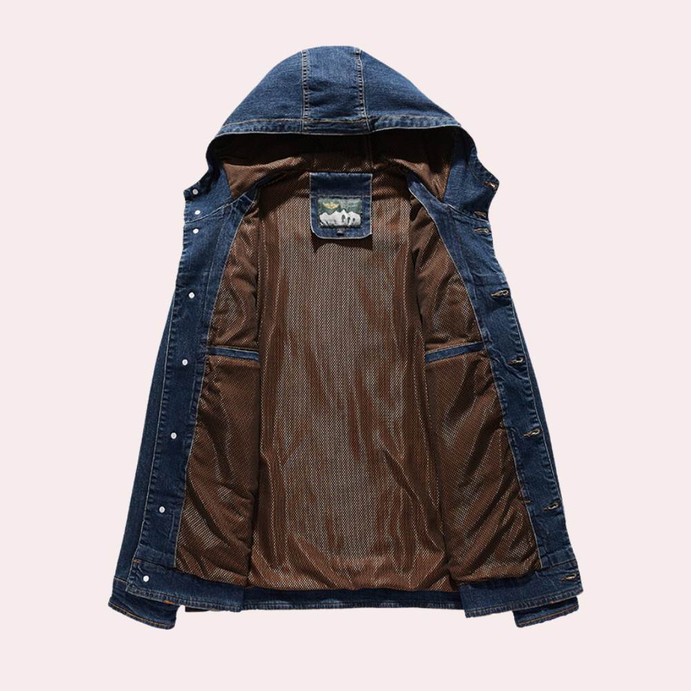 Odbart - Veste en Jean Décontractée pour Hommes