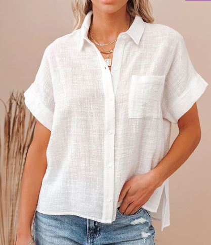 Lyris - Chemise décontractée et élégante en lin et coton