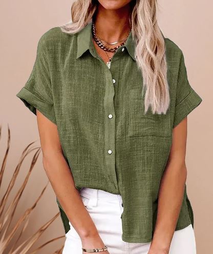 Lyris - Chemise décontractée et élégante en lin et coton