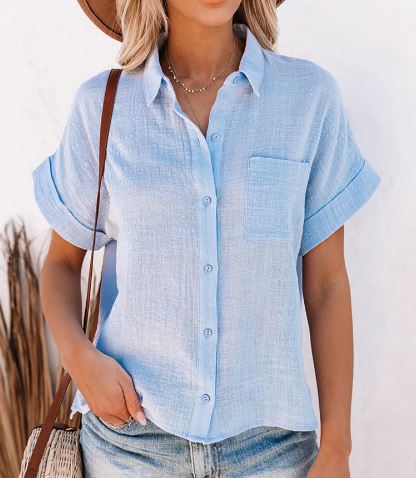 Lyris - Chemise décontractée et élégante en lin et coton