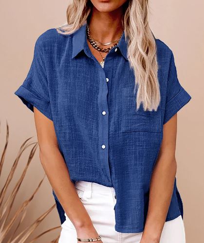 Lyris - Chemise décontractée et élégante en lin et coton