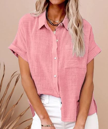 Lyris - Chemise décontractée et élégante en lin et coton