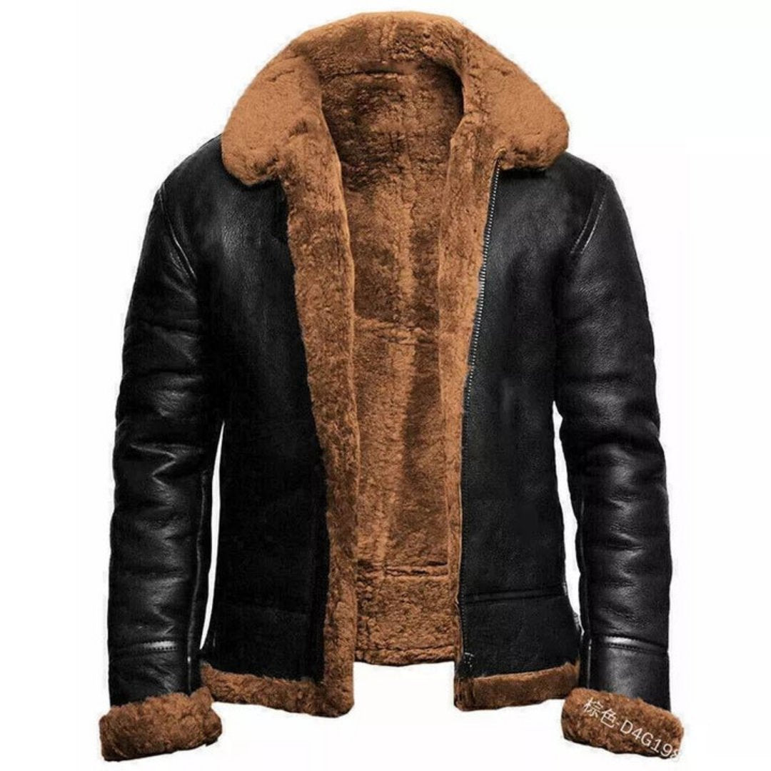 Veste d’Hiver en Cuir Stylée pour Hommes