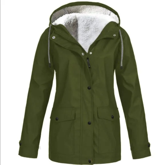 Hannah - Veste Imperméable et Coupe-Vent Doublée en Polaire pour Femmes