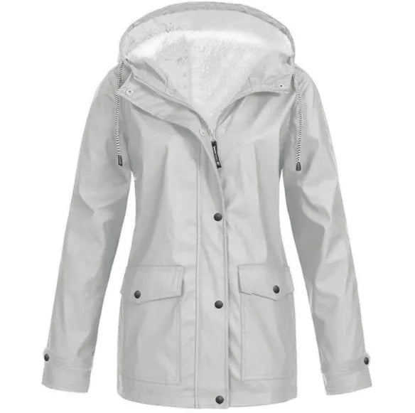 Hannah - Veste Imperméable et Coupe-Vent Doublée en Polaire pour Femmes