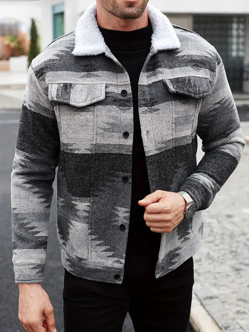 Veste Boutonnée Décontractée pour Hommes