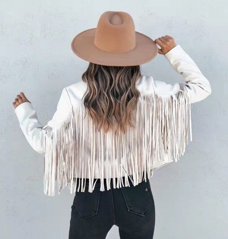 Perrie - Veste à Franges Stylée et Confortable pour Femmes