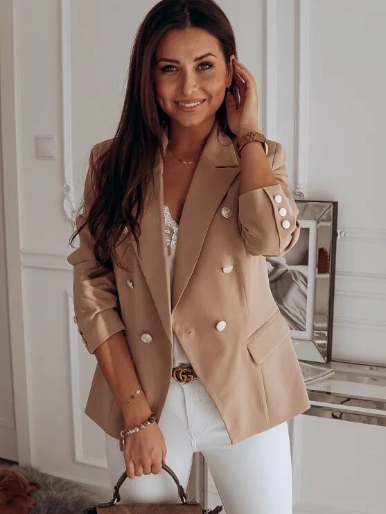 Kaylor - Blazer Style Décontracté avec Capuche pour Femmes