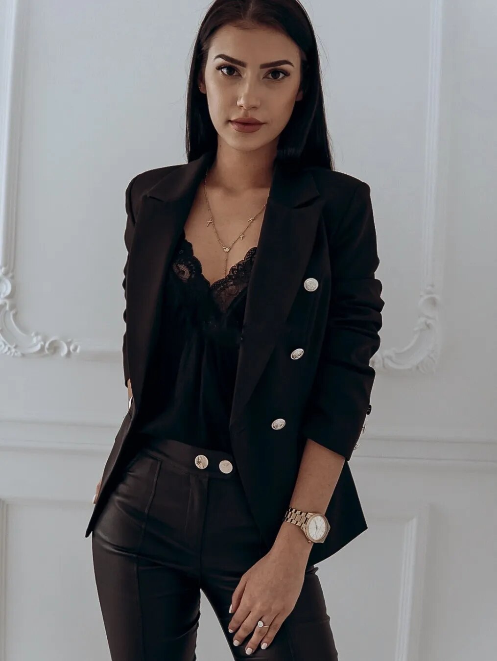 Kaylor - Blazer Style Décontracté avec Capuche pour Femmes
