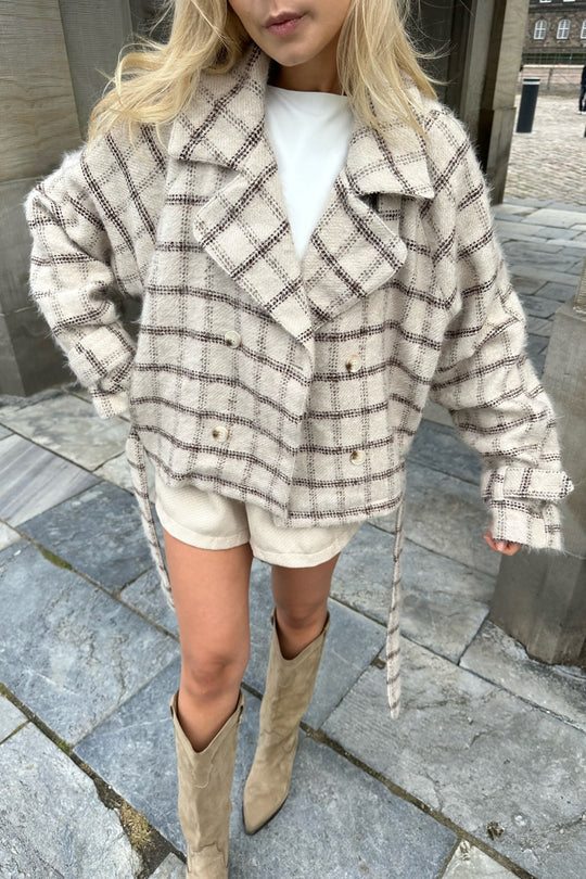 Tini | Trench-Coat Court à Double Boutonnage pour Femmes