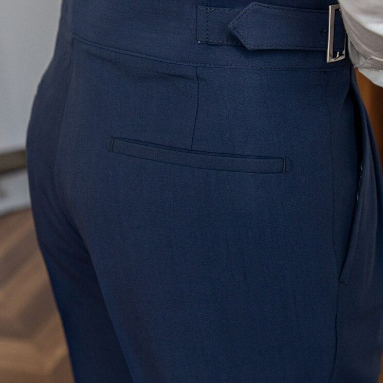 Isauro | Pantalon Gurkha Hauts de Gamme pour Homme avec Boucles