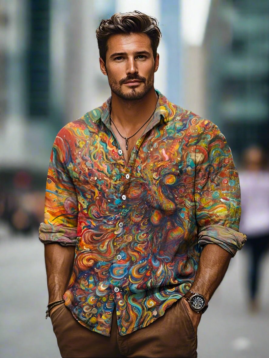 Gael | Chemise d'été décontractée à manches longues pour hommes
