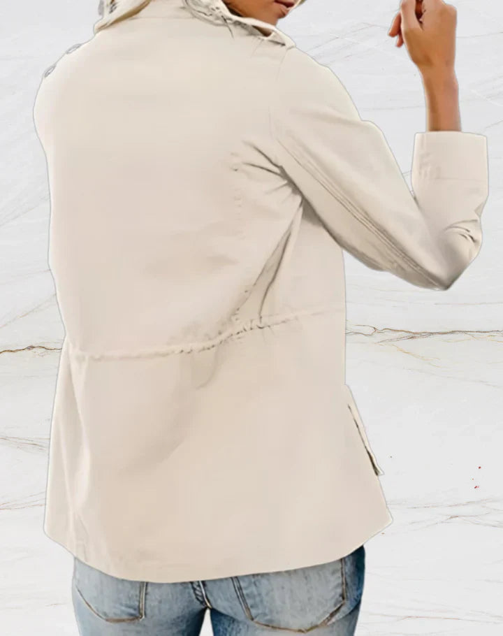 Nina - Veste Stylée à Manches Longues et Quatre Poches pour Femmes