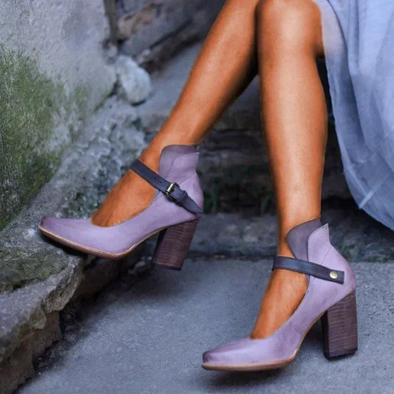 Bottines à talon bloc tendance et confortable femmes