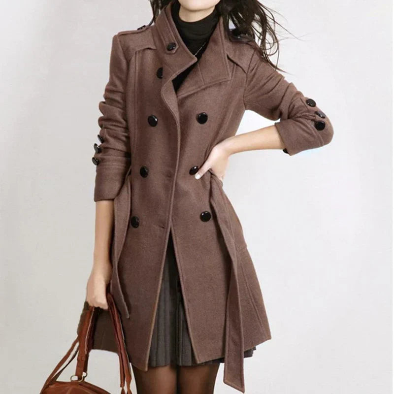 Arielle - Manteau Stylé avec Ceinture pour Femme Automne/Hiver