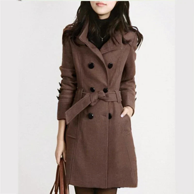 Arielle - Manteau Stylé avec Ceinture pour Femme Automne/Hiver