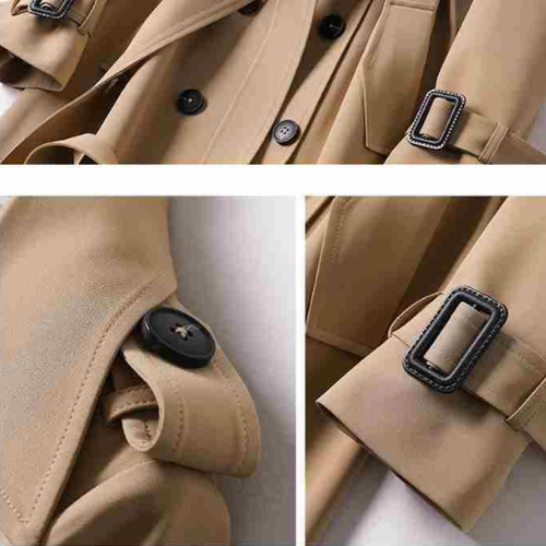 Isabelle - Trench Coat Bodice Classique et Stylé d'Automne pour Femmes