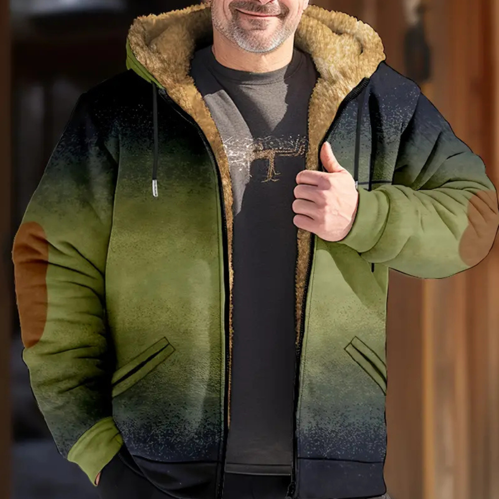 KIKA - Veste d'Hiver à Capuche pour Hommes